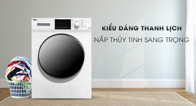 Máy giặt giá 5 triệu TCL Inverter 8 kg TWF80-M14303DA03 đời cũ nhưng siêu tiết kiệm điện