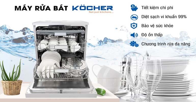 Máy rửa bát Kocher KDEU-8835