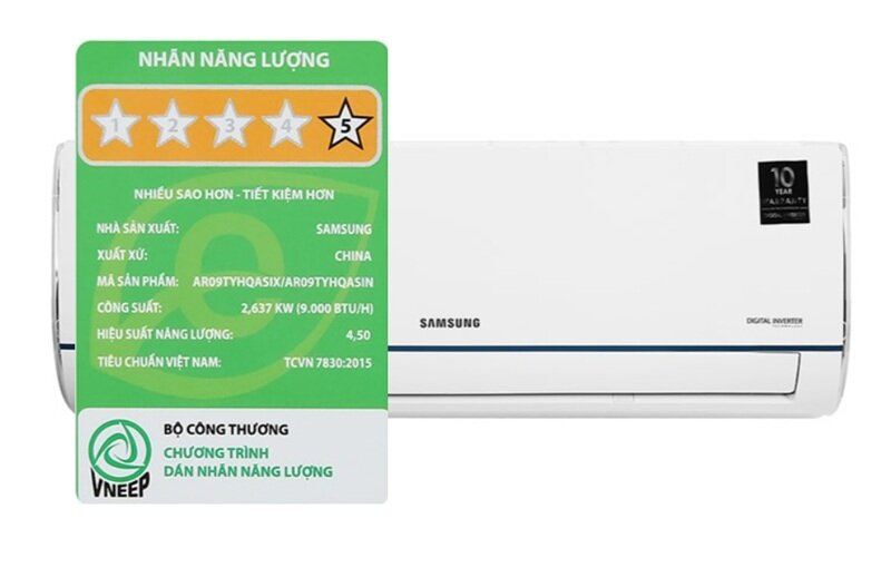 Điều hòa Samsung inverter AR09TYHQASINSV giảm nửa giá,
