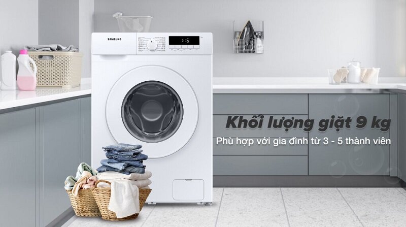 Máy giặt Samsung 9kg AI WW90T3040WW/SV chất lượng rất tốt, giá rẻ bất ngờ chỉ 4 triệu đồng