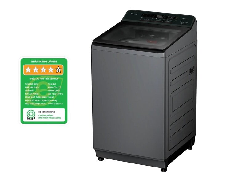 Máy giặt Toshiba AW-T26D1400TV(MG) giảm giá tới 3 triệu, lựa chọn thực dụng cho gia đình
