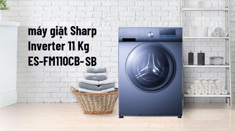 So sánh máy giặt Sharp Inverter 11 Kg ES-FM110CB-DG và ES-FM110CB-SB