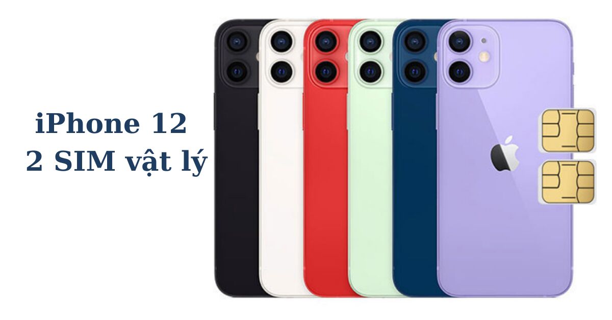 iPhone 12 2 SIM vật lý là gì? Mua iPhone 12 2 SIM vật lý ở đâu?