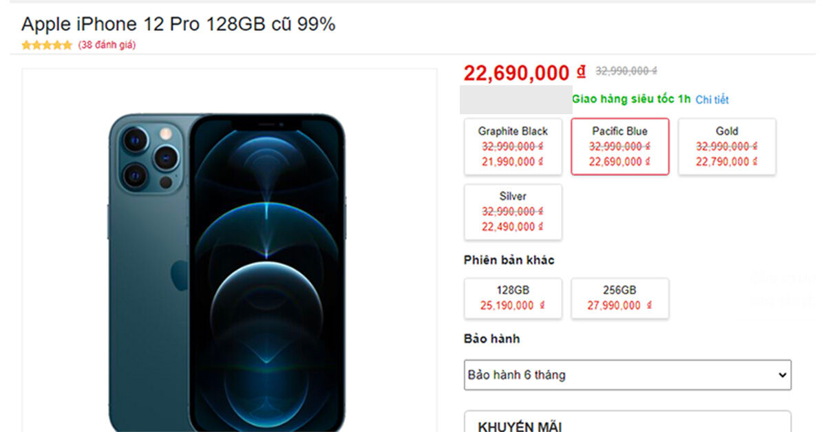 iPhone 12 Pro cũ giá "ngất ngưởng" vẫn hút khách