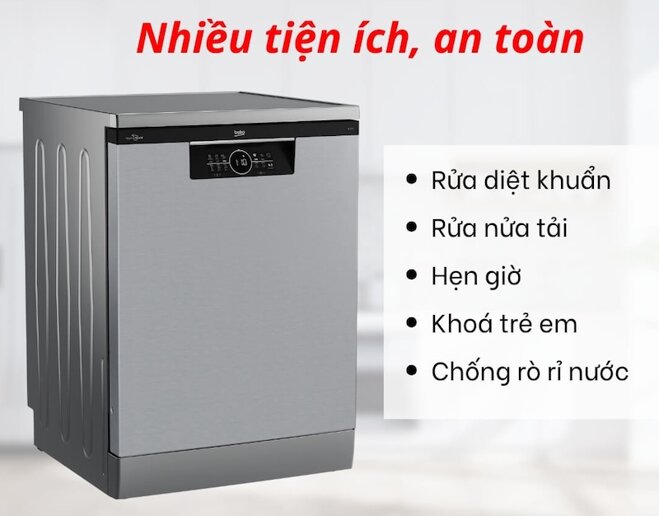 Yêu bếp hơn với chiếc máy rửa bát thông minh Beko BDFN26530X