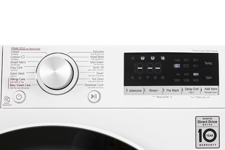 máy giặt lg fv1408s4w