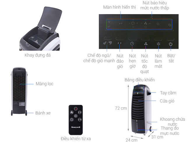 Quạt điều hòa Honeywell ES800