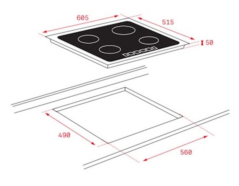 Bếp từ âm 4 vùng nấu Teka IT-6420 hiện đại, sang trọng và tiết kiệm điện