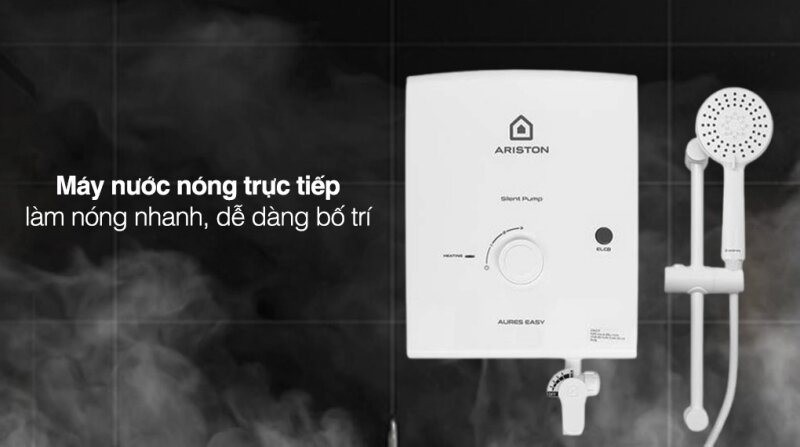 Đánh giá máy nước nóng trực tiếp Ariston Aures Easy 4.5P: Giá phải chăng, tính năng đầy đủ!