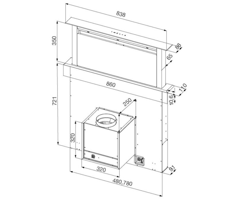 Khám phá máy hút mùi âm bàn Malloca Lift-K6008 cao cấp của nhà Malloca