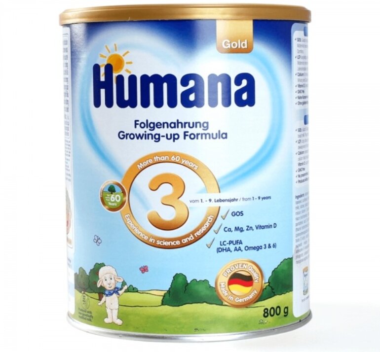Sữa công thức Humana Gold số 3 của Đức