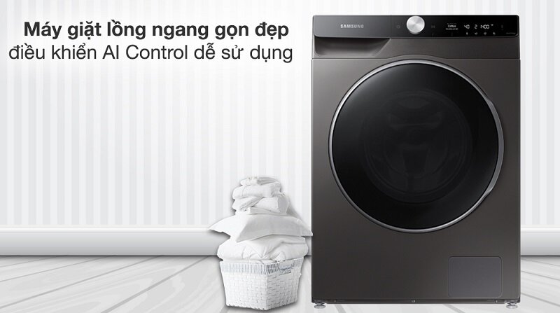 máy giặt Samsung cửa ngang 12kg WD12TP34DSX/SV