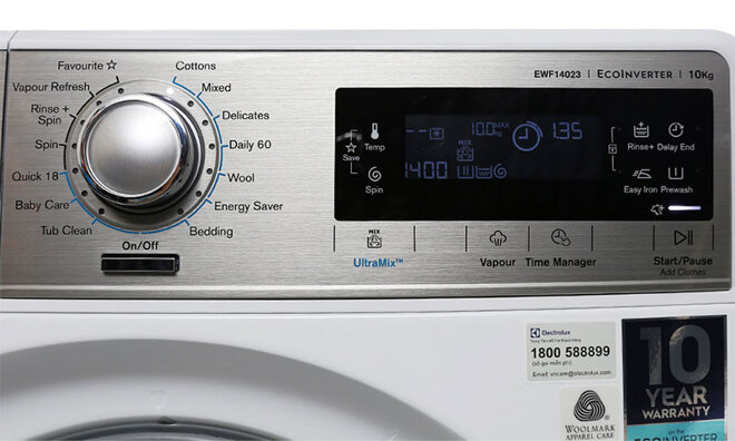 Bảng điều khiển máy giặt Electrolux EWF12853S 