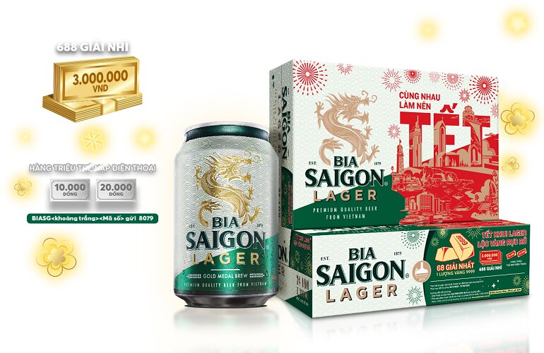 Bia Sài Gòn – “Tết khui Lager – Lộc vàng rực rỡ” 