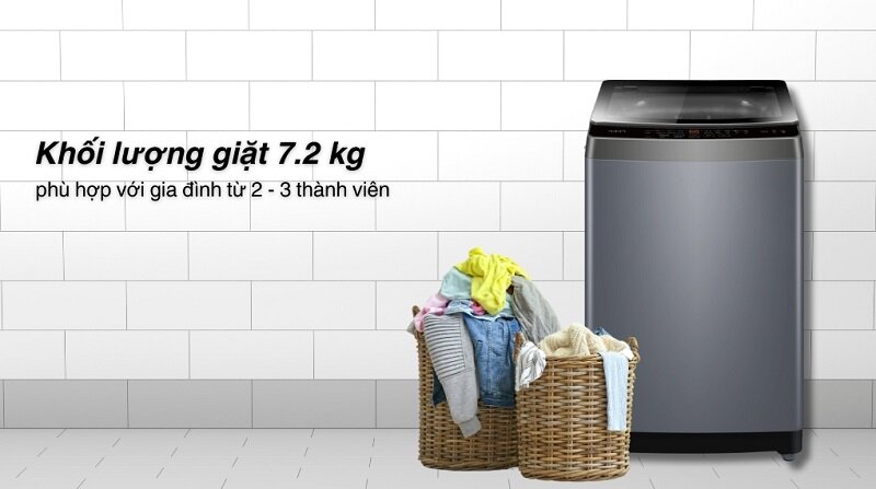 Máy giặt Aqua 7.2 kg AWM72-316K(S) giá chỉ 3 triệu đồng có đáng dùng?