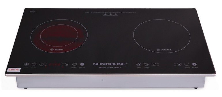 Bếp hồng ngoại đôi dòng Sunhouse SHB9106-ES