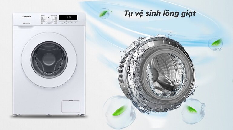 Tính năng vệ sinh lồng giặt tự động, tiết kiệm thời gian và chi phí