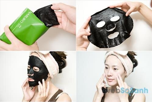 Mặt nạ tràm trà trị mụn Naruko Tea Tree Shine Control & Blemish Clear Mask (mặt nạ vỏ xanh lá)