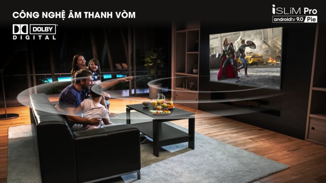 Âm thanh vòm ảo với công nghệ Dolby digital  