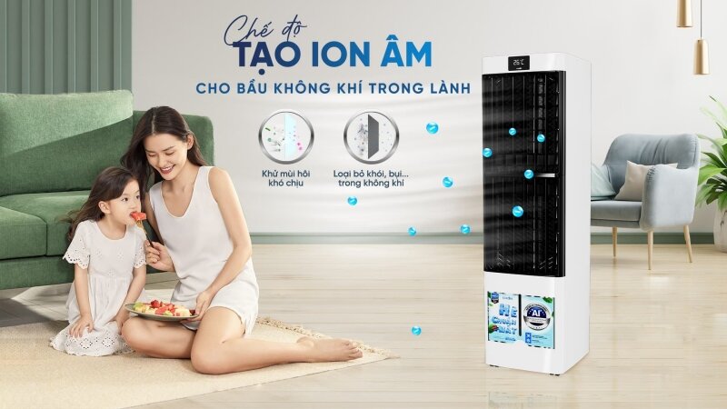 Đánh giá quạt điều hòa Karofi KAC H132R hiện đại kèm tính năng lọc không khí