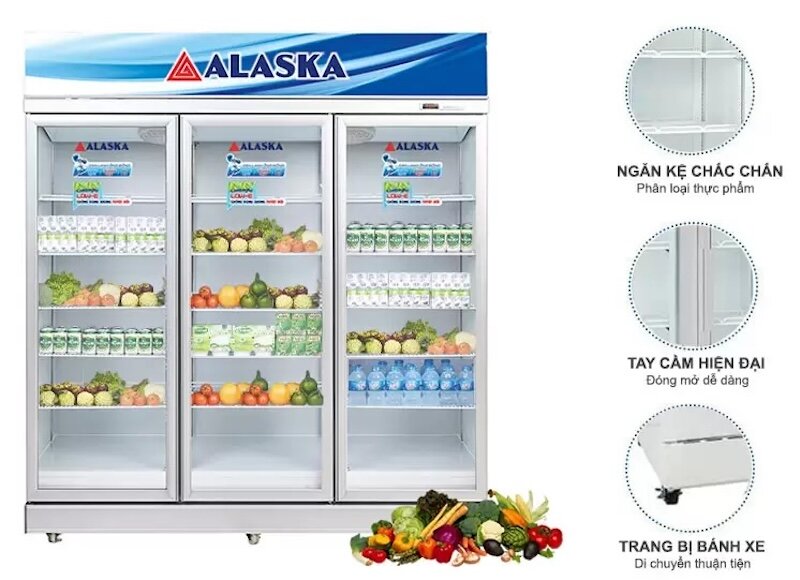 Tiện ích khi dùng tủ mát 3 cánh Alaska SL-16C3