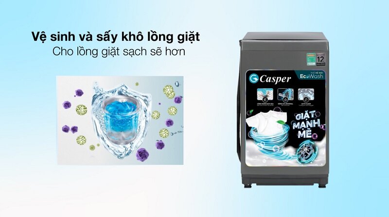 Đánh giá máy giặt Casper 8.5 kg WT-85NG1: Giá chưa tới 4 triệu mà chất lượng rất tốt