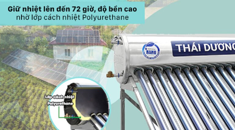 Review máy nước nóng năng lượng mặt trời Sơn Hà 200 lít Nano 58-200