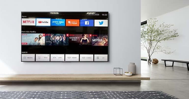 Những ưu điểm của Android Tivi Sharp 4K 55 inch 4T-C55DJ3X 