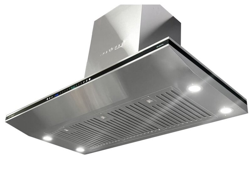 Máy hút mùi Eurosun EH-90AF75S trang bị lưới lọc nan inox cao cấp và đèn Led siêu sáng