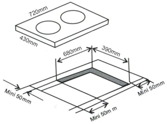 Bếp từ âm 2 vùng nấu Arber AB 401