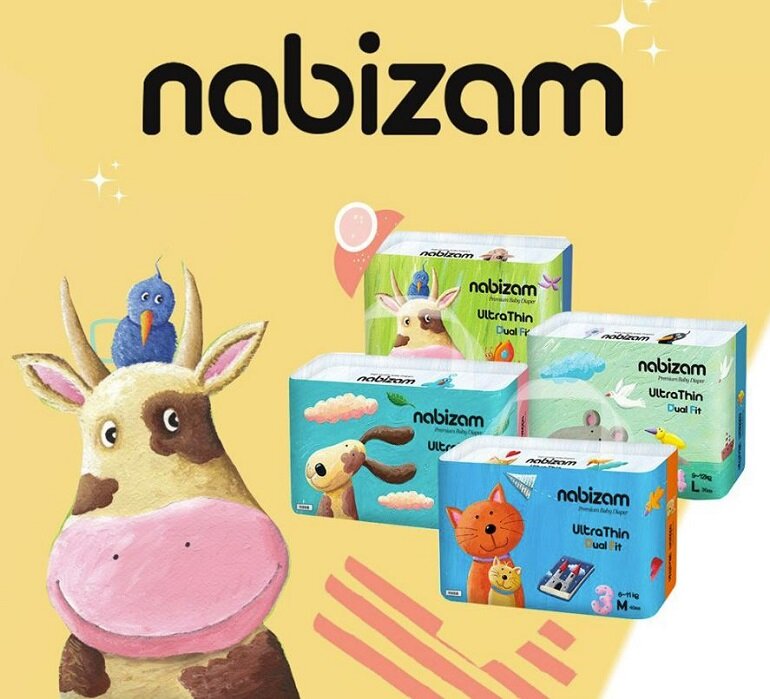 Sản phẩm bỉm Nabizam là thương hiệu Hàn Quốc