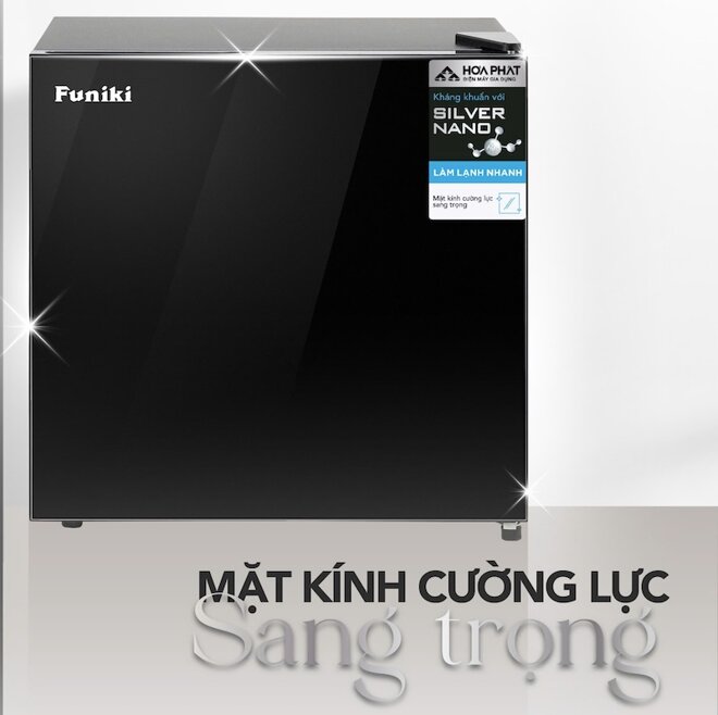 Thiết kế tủ lạnh mini Funiki HR S646GB 46 lít