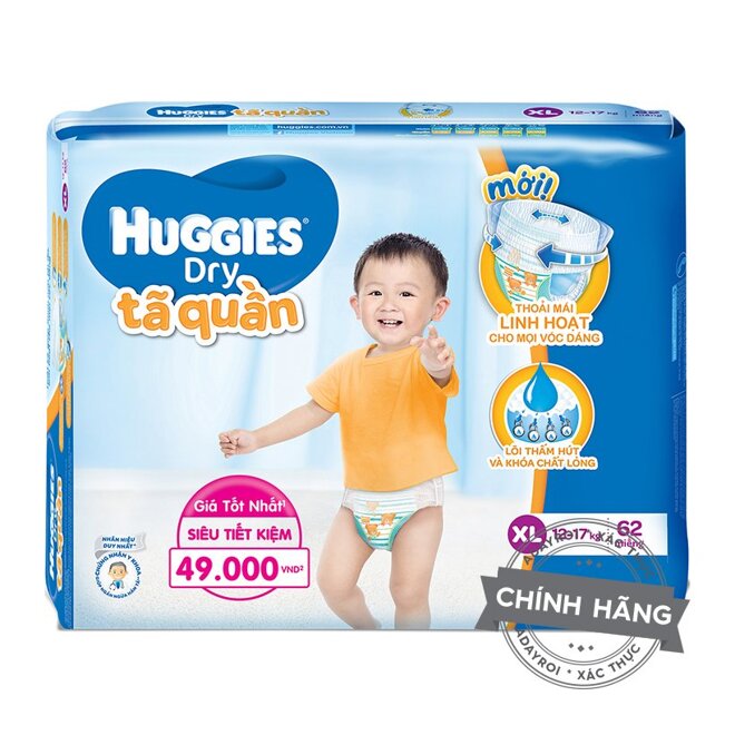 Mua tã dán Huggies hàng chính hãng