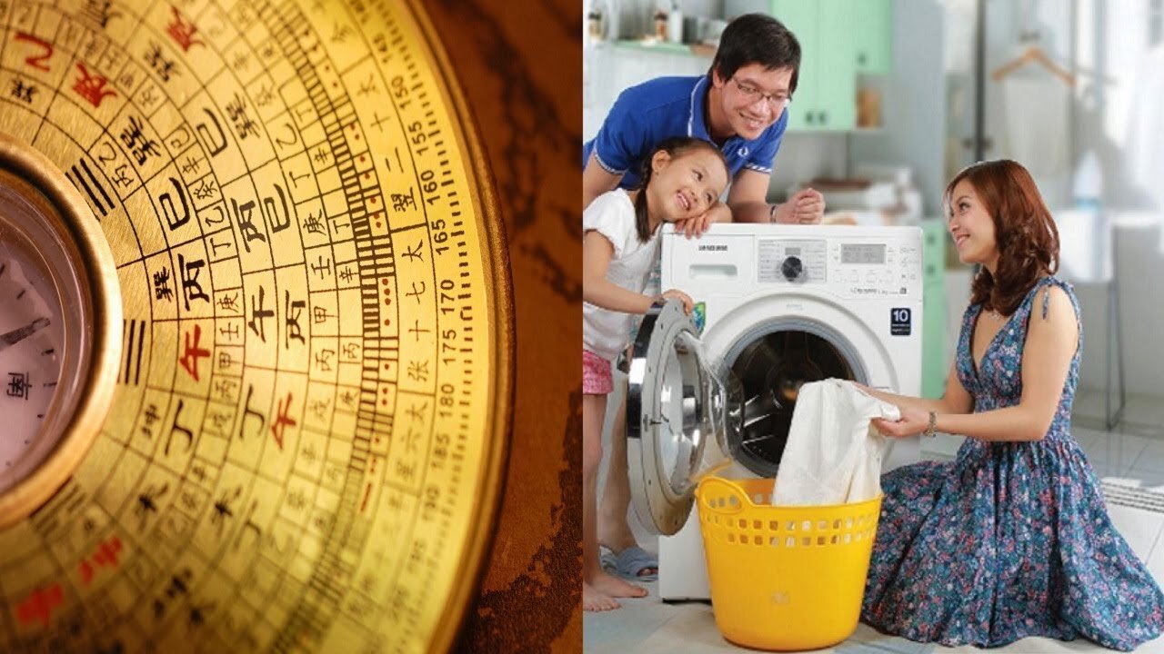Cách đặt máy giặt hợp phong thủy