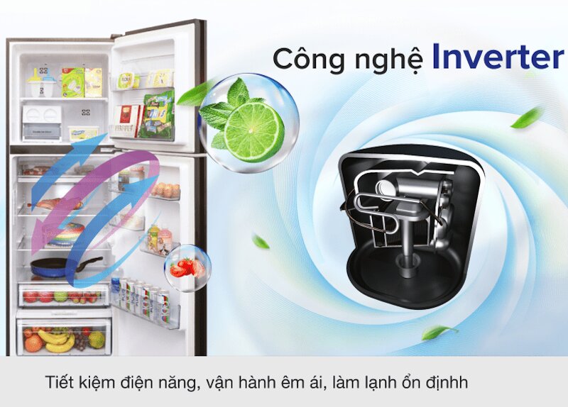 Tủ lạnh Aqua Inverter 344 lít AQR-IG386DN GBN: Bí quyết giữ trọn hương vị thực phẩm