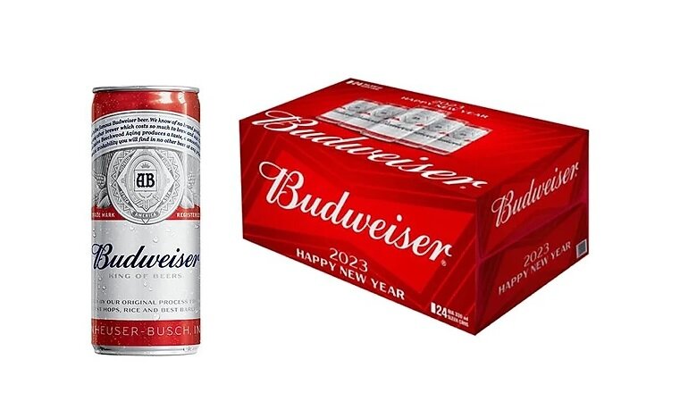 Hé lộ bao bì bia Budweiser 2023 cho dịp Tết Nguyên Đán