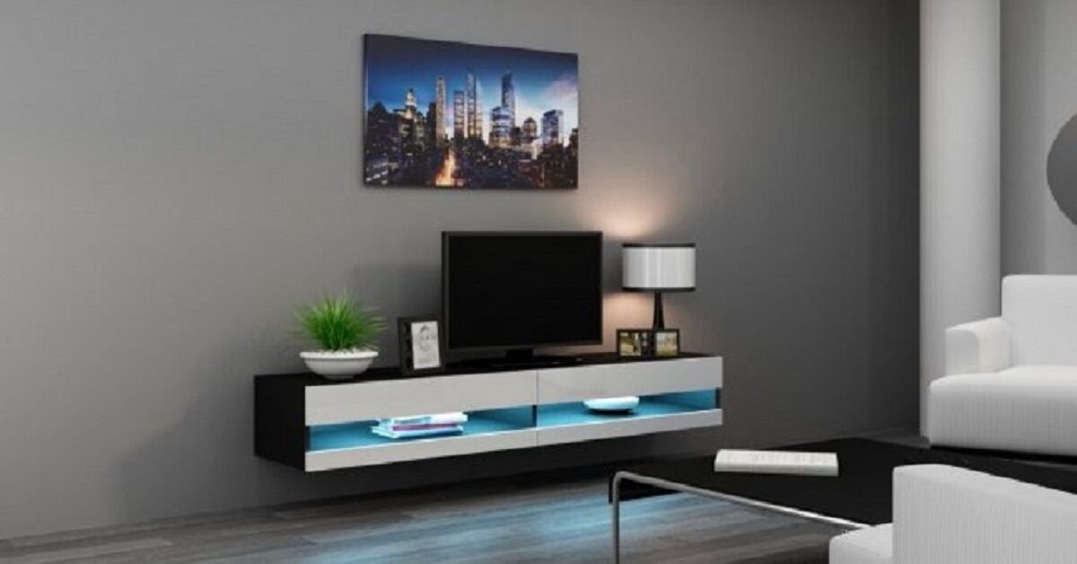 Kệ tivi phòng khách và phòng ngủ ấn tượng cho căn hộ hiện đại