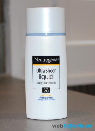 Kem chống nắng Neutrogena Ultra Sheer Liquid SPF 70 có tốt không?