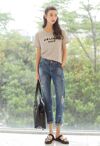 Kết hợp đồ với quần baggy jeans cho bạn gái
