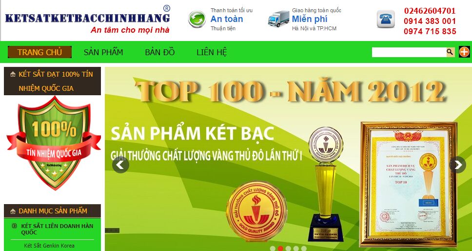 Két Sắt Két Bạc Chính Hãng – Đơn vị cung cấp két bạc 100% tín nhiệm Quốc Gia