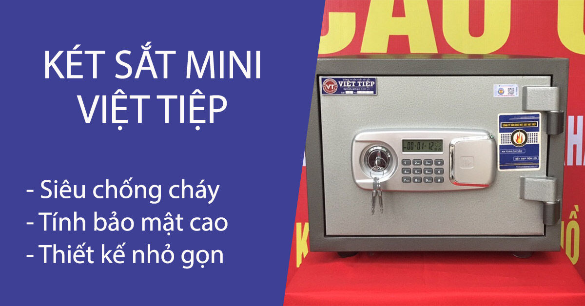 Két sắt mini Việt Tiệp chống cháy siêu an toàn bảo mật tốt