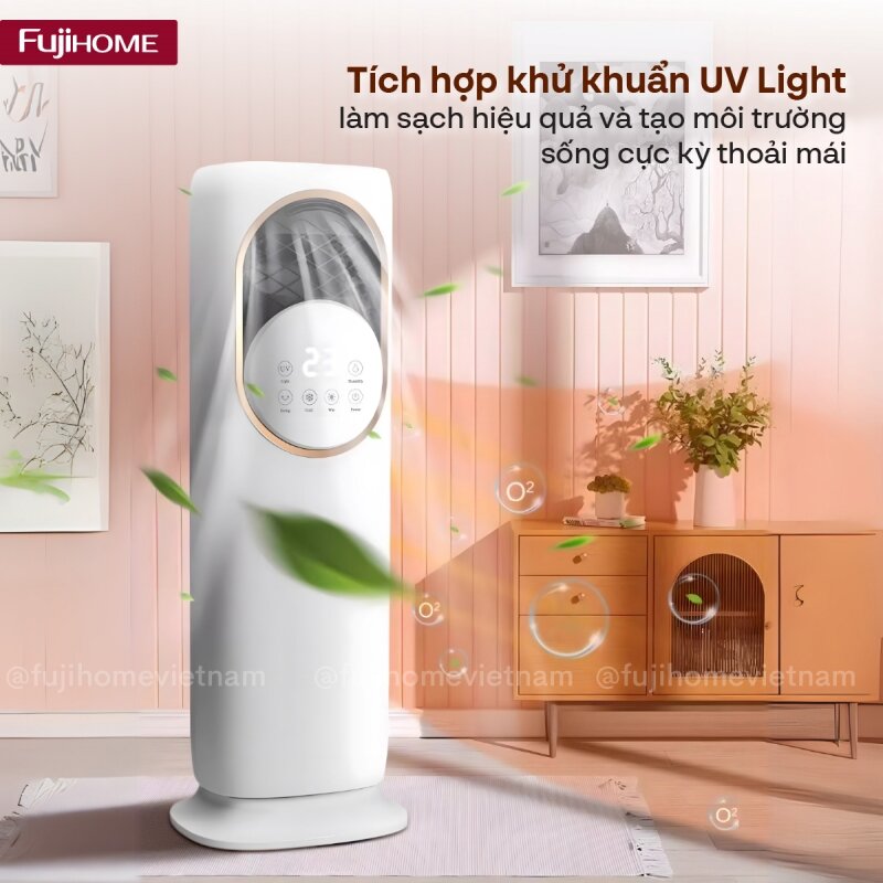 Fujihome AC01: Làm mát, sưởi ấm, tạo ẩm và khử khuẩn chỉ với một thiết bị