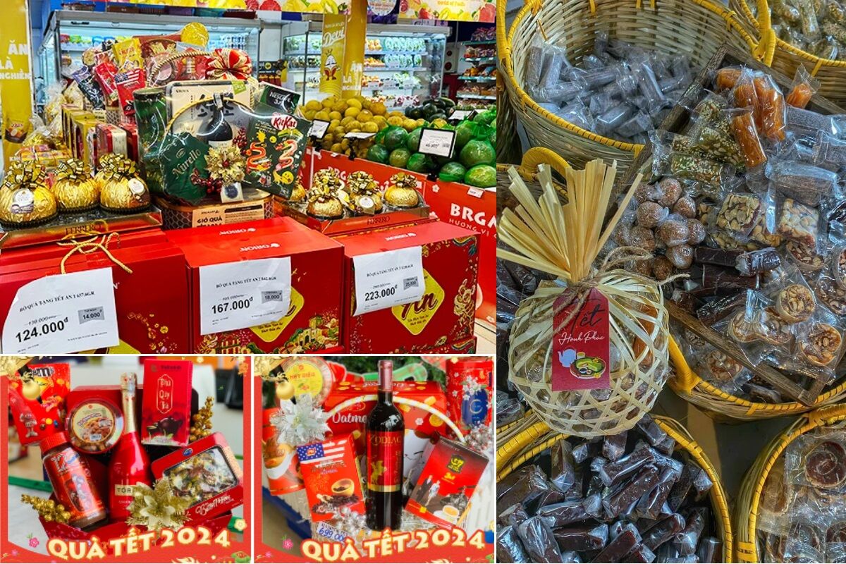 Khám phá 3 loại giỏ bánh kẹo Tết 2024 đang được người tiêu dùng ưa chuộng