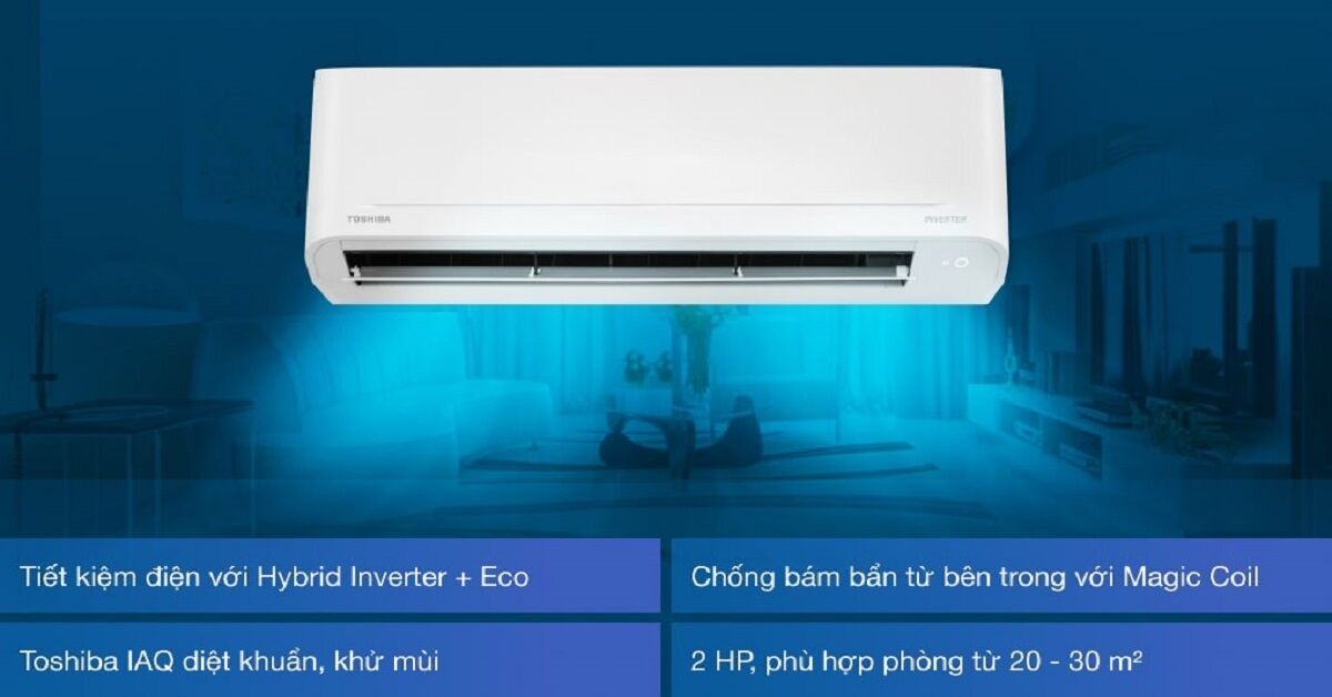 Khám phá chiếc máy lạnh Toshiba 2 HP Inverter RAS-H18C4KCVG-V model 2022