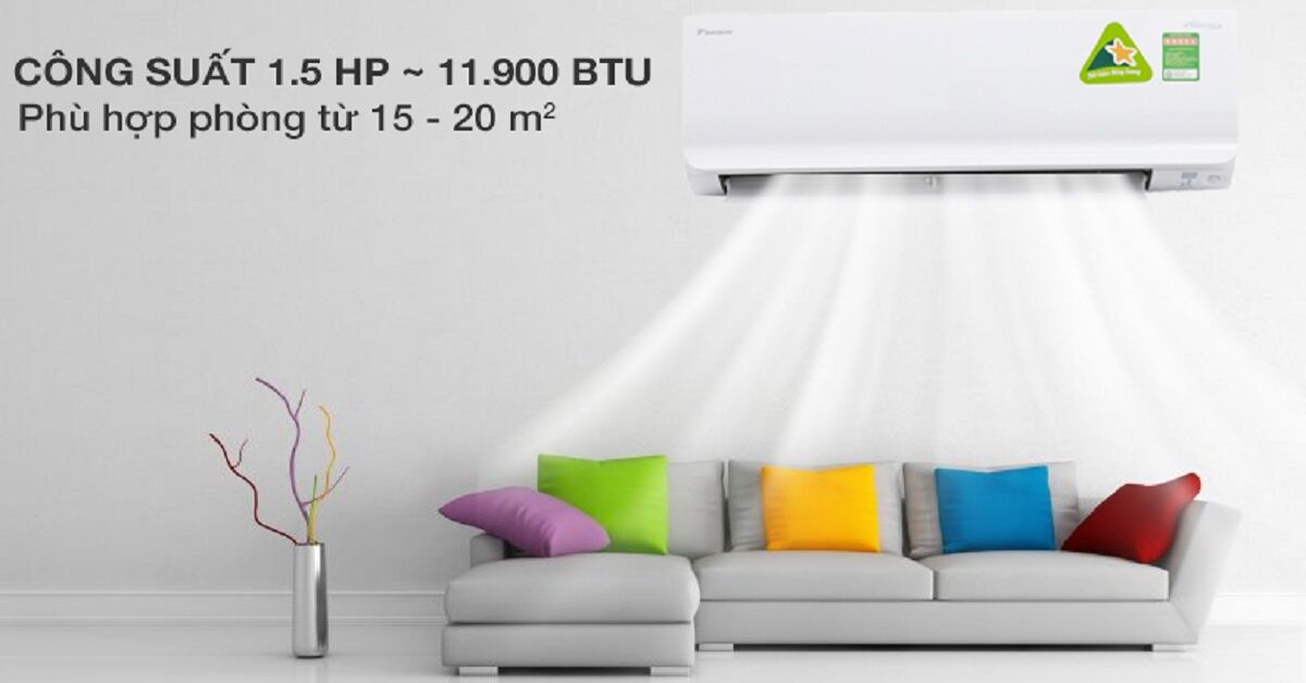 Khám phá điều hòa Daikin Inverter 1.5 HP ATKC35UAVMV