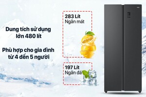 Khám phá Tủ lạnh Aqua AQR-S480XA(BL) với công nghệ hiện đại và thiết kế sang trọng
