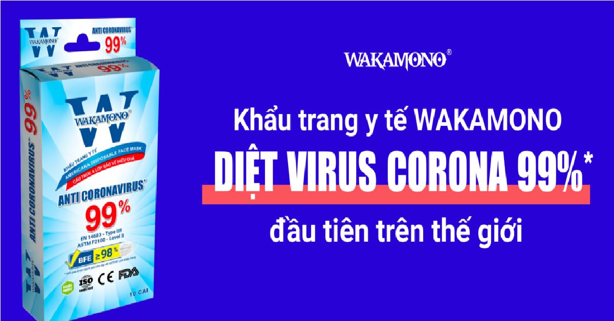 Khẩu trang Wakamono Diệt Covid 99% có tốt như lời đồn?