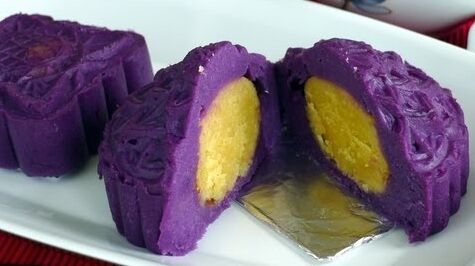 Khéo tay làm bánh trung thu khoai lang tím không cần lò nướng