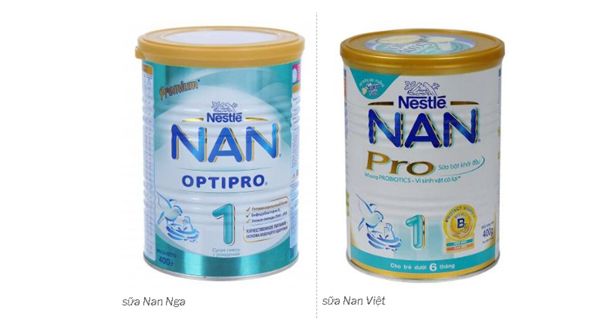 Khi nào thì nên dùng sữa Nan Nga và Nan Việt cho con ?