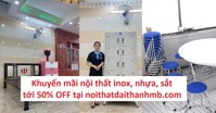 Khuyến mãi nội thất inox, nhựa, sắt tới 50% OFF tại noithatdaithanhmb.com